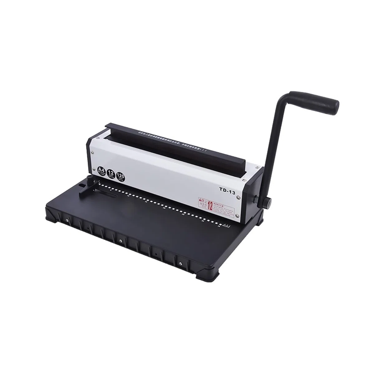 Rilegatrice, TD-13 Macchina for Rilegatura a Doppio Anello in Ferro 34 Fori Calendario da Tavolo Perforatrice for Rilegatura ad Anello a Pressione 4 * 4 mm