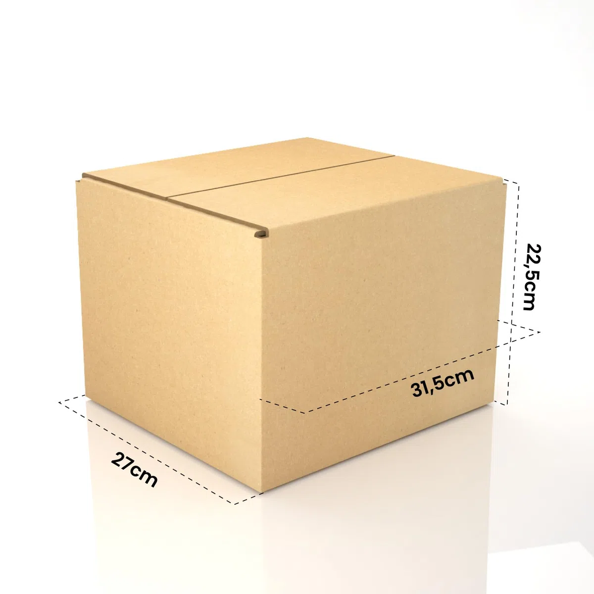 15 Scatole di Cartone 27x32x23 cm Eurocali per Trasloco Spedizioni E-Commerce Imballaggio Deposito - Scatoloni Mono Onda Made in Italy Rettangolari Multiuso Cartone Resistente Durevole - Colore Avana