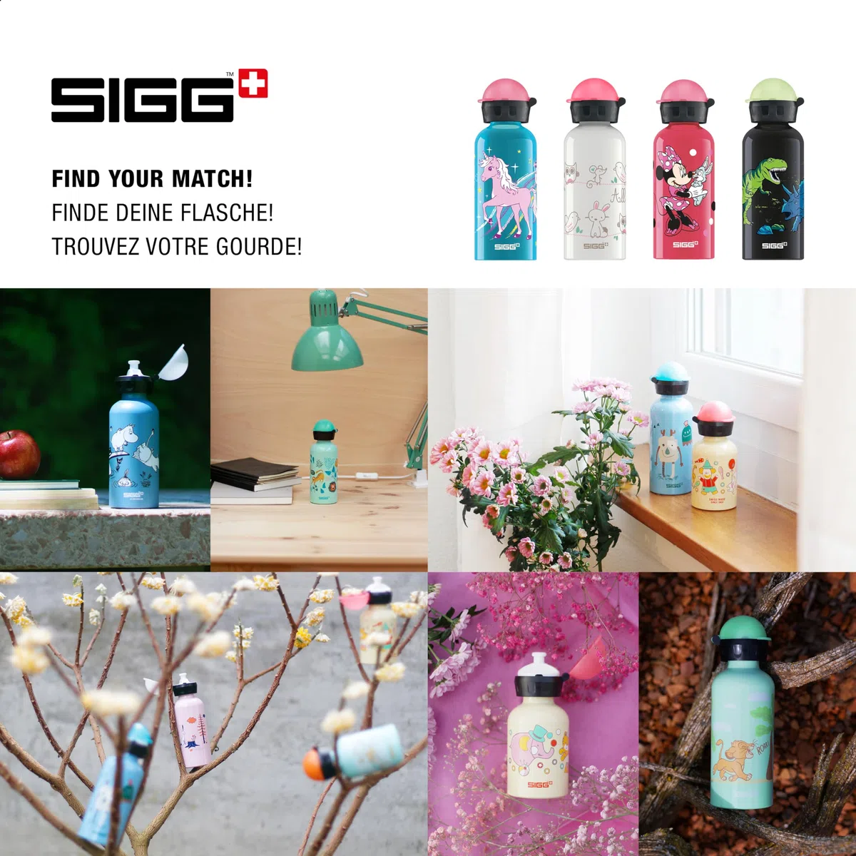 SIGG - Borraccia Bambini In Alluminio - KBT - Ermetica - Leggera - Senza BPA- Certificata Climate Neutral - 0,4L