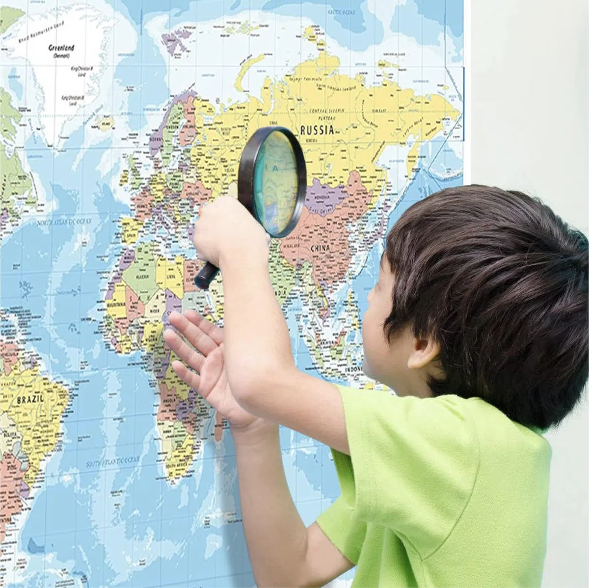 Poster Da Parete Con Mappa Del Mondo, 84 x 60 cm, Grande Mappa Dell'Europa - Idea Regalo per Aule o Geografia