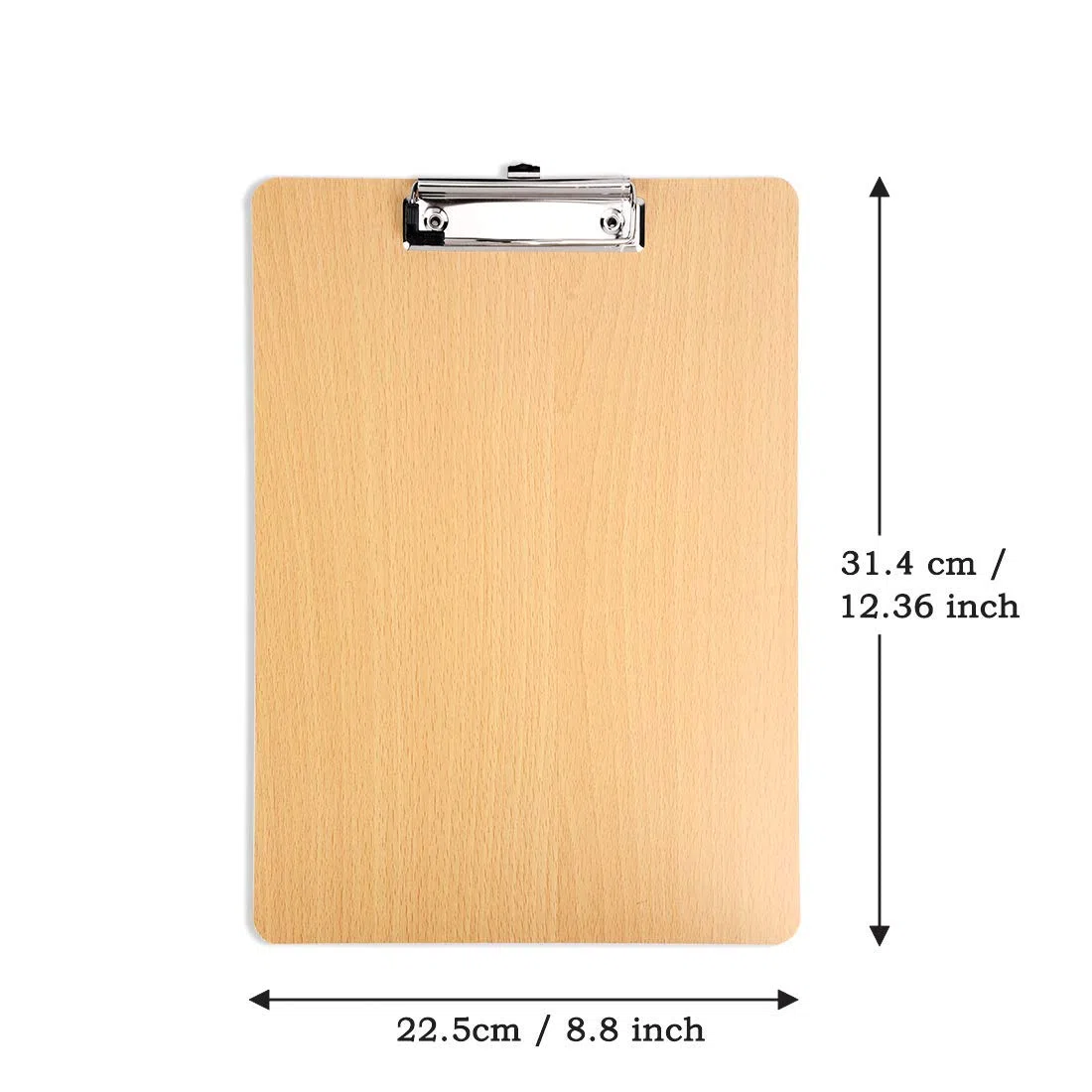 LATERN A4 Portablocco di legno con clip in metallo gommato - extra spessa 4 mm - pannello di legno - Porta-pad Lavagna da scrittura Ideale per il Lavoro Quotidiano, Set da 6 Pezzi