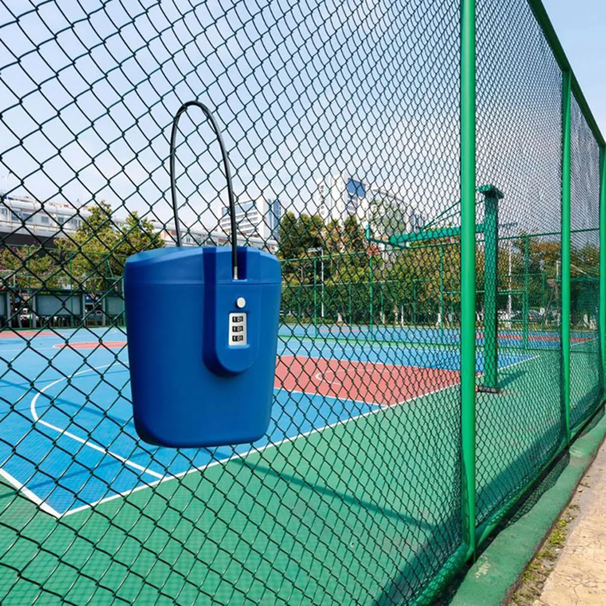 Scatola Da Viaggio Portatile Cassette Di Sicurezza Da Spiaggia Per Oggetti Personali,2 Litri Scatola Con Lucchetto Da Spiaggia,Con Maniglia Per Cavo Rimovibile Per L'uso In Hotel