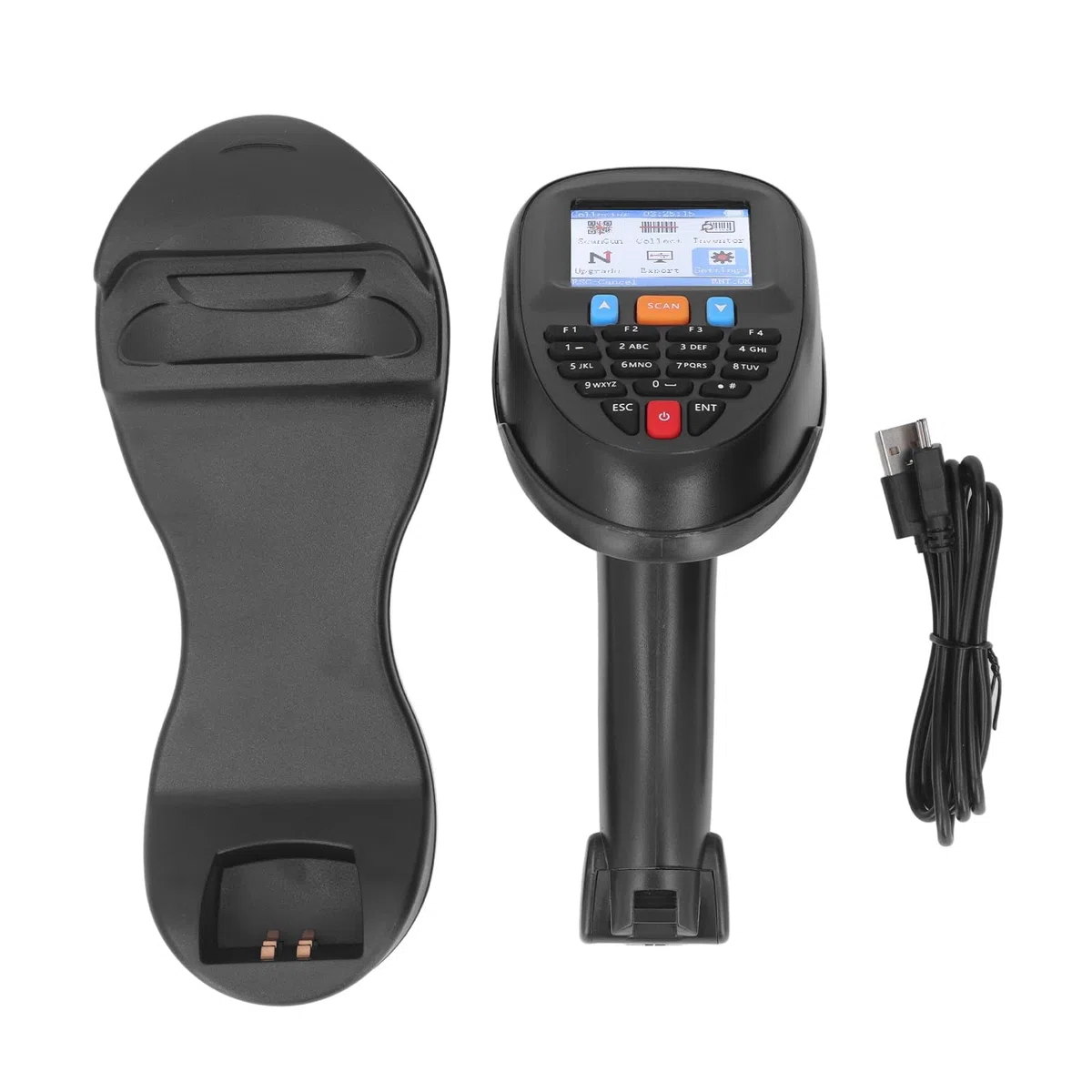 Lettore Codici a Barre Wireless 2.4GHz con Display TFT da 2.2 Pollici e Memoria Integrata per Inventario e Raccolta Dati