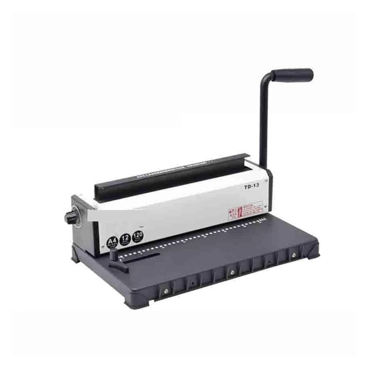 Rilegatrice, TD-13 Macchina for Rilegatura a Doppio Anello in Ferro 34 Fori Calendario da Tavolo Perforatrice for Rilegatura ad Anello a Pressione 4 * 4 mm