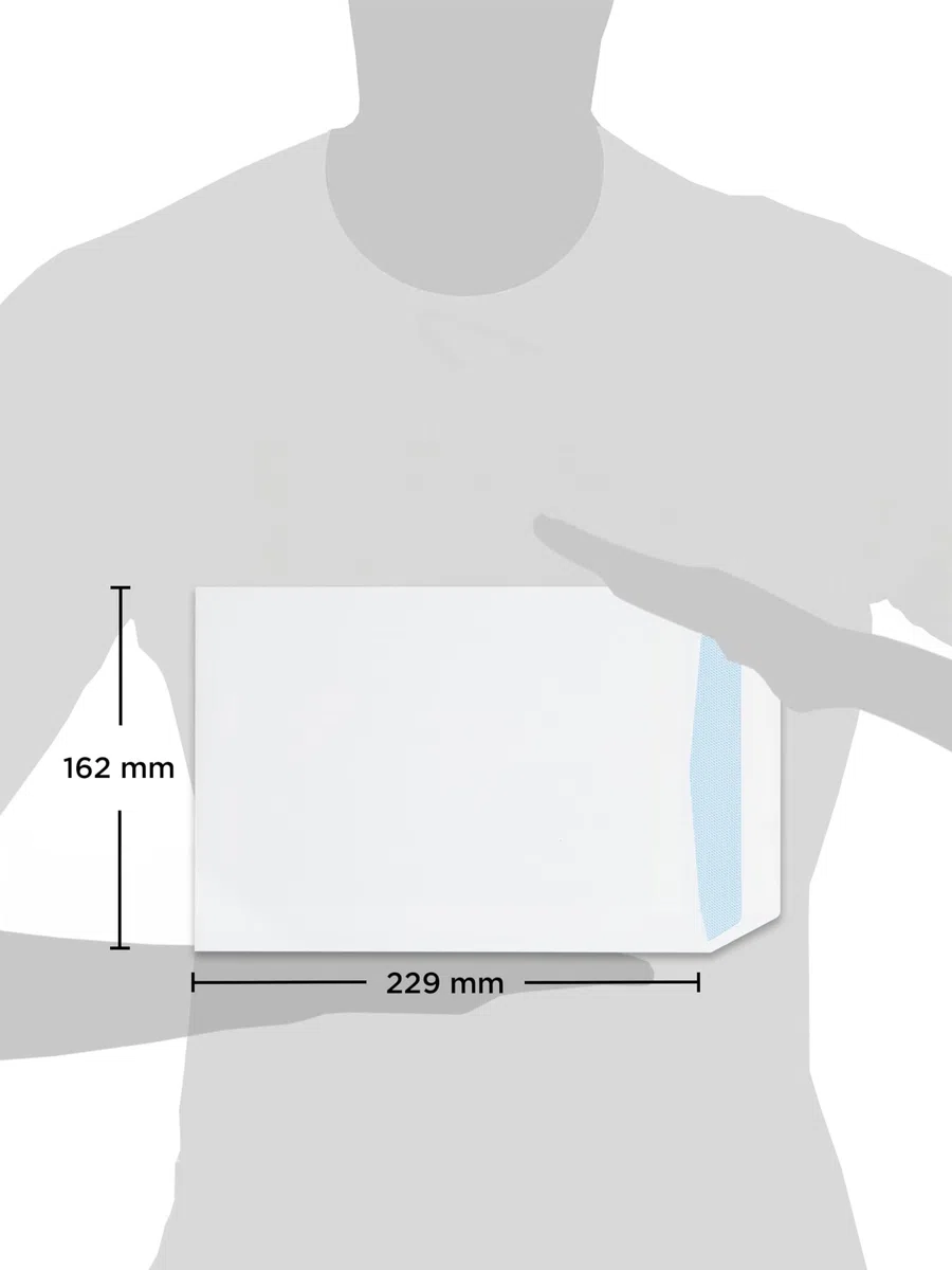 Blake Everyday 229 x 162 mm 80 g/m2 Tasca Autosigillante (13885) Manila, Confezione da 500