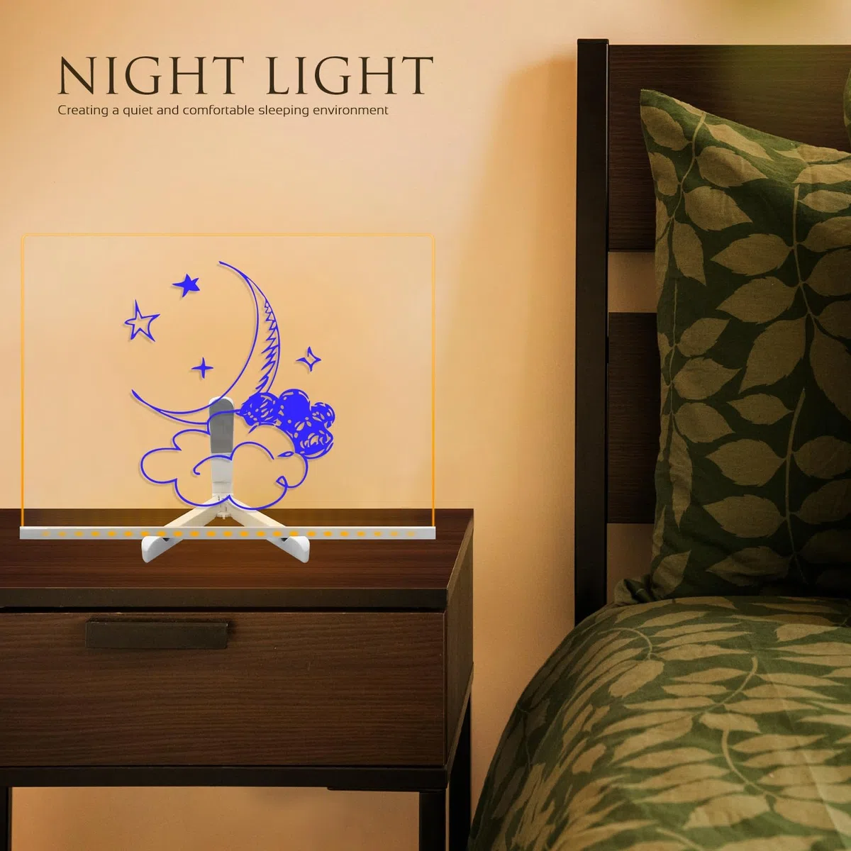 Lavagna cancellabile a secco in acrilico con supporto luminoso, 30 x 40 CM lavagna luminosa per appunti, pennarello a 7 colori, memo per menu, disegno, luce calda a LED per casa, scuola,