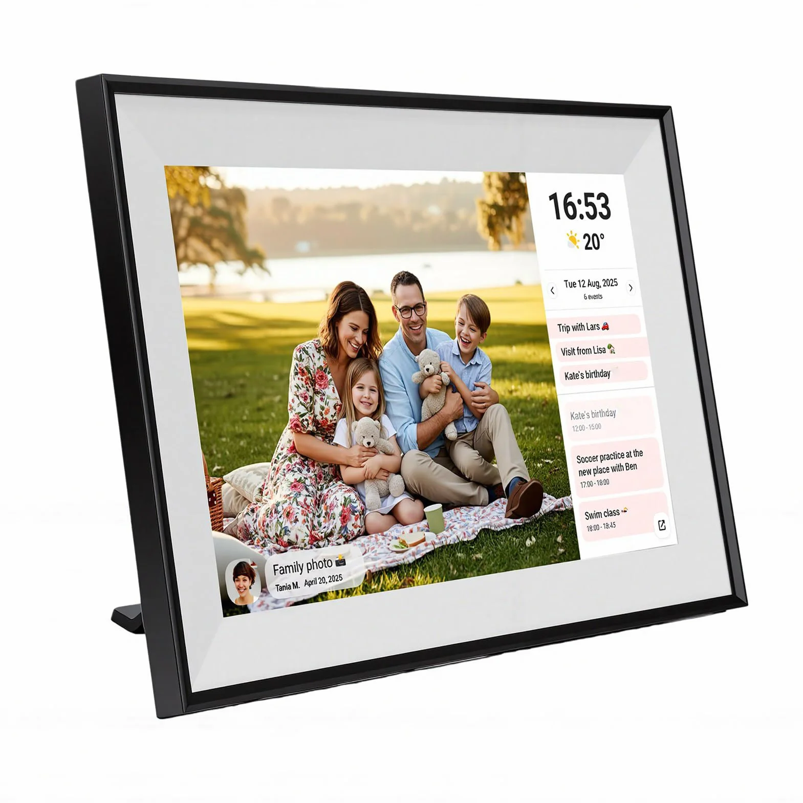 SEAFRONT Calendario Digitale Smart, Agenda Touchscreen WiFi 10,1 Pollici