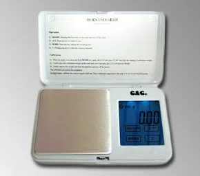 GundG TS - Bilancia digitale di precisione tascabile, per oro/monete 200 x 0,01 g incl. calibratore di peso bianco