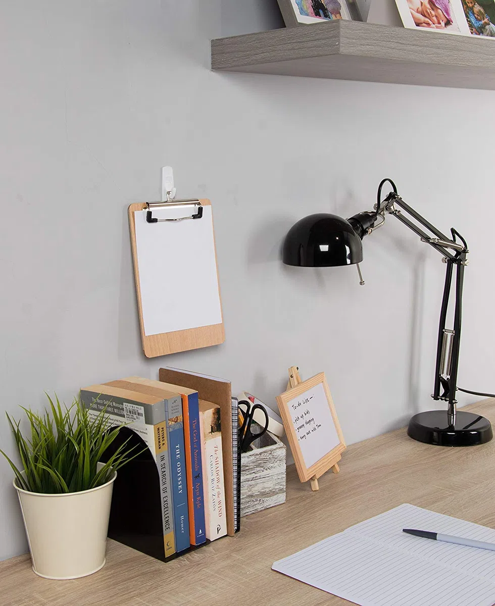 LATERN A4 Portablocco di legno con clip in metallo gommato - extra spessa 4 mm - pannello di legno - Porta-pad Lavagna da scrittura Ideale per il Lavoro Quotidiano, Set da 6 Pezzi