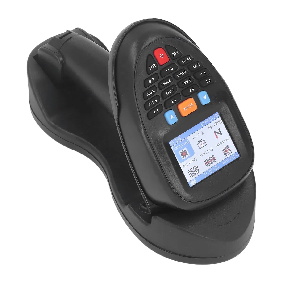 Lettore Codici a Barre Wireless 2.4GHz con Display TFT da 2.2 Pollici e Memoria Integrata per Inventario e Raccolta Dati