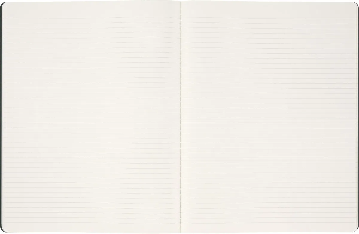 Moleskine Student Cahier Journal, Set 2 Quaderni a Righe per Appunti con Pagine Staccabili, Copertina in Cartone e Adesivi, Colore Verde Mirto, Formato XXL 21,6 x 27,9 cm