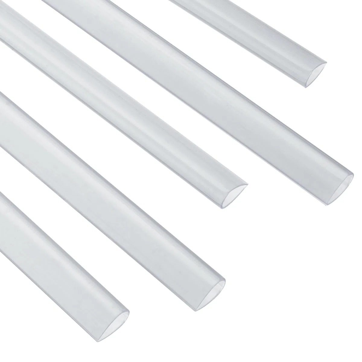 PATIKIL 30pz Barre Rilegatura, 8mm Dorsi Plastici Rilegatura Capacità 50 Fogli Formato A4 Raccoglitore per Relazioni a Forma Goccia per Copertina Relazione Curriculum, Trasparente
