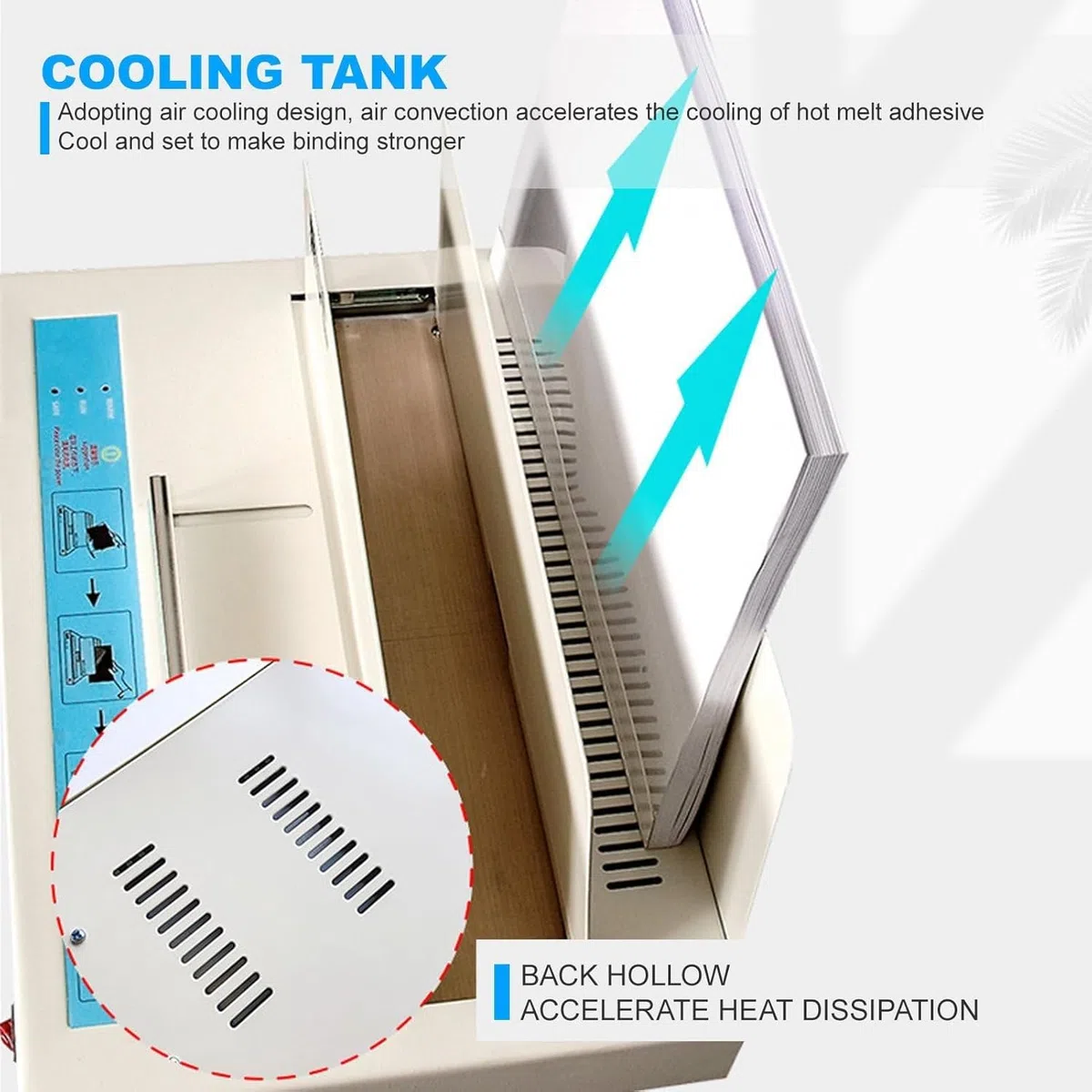 Rilegatrice Elettrica A Colla A Caldo, Rilegatrice A Colla A Caldo Per A4/A5, Rilegatrice Portatile Con 3 Impostazioni Di Calore, Riscaldamento In Ceramica PTC