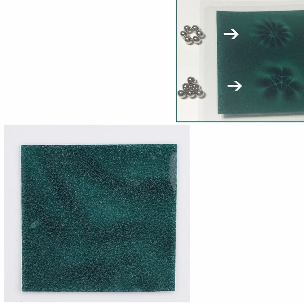 Visualizzatore di Campi Magnetici, 50 * 50mm Strumento di Visualizzazione di Filmati Magnetici con Scheda Magnetica per Visioni di Campi Magnetici