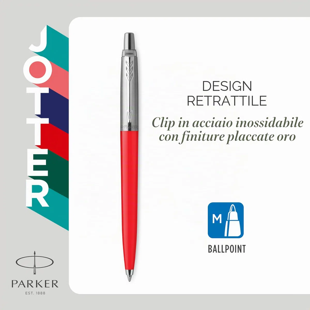 Parker Jotter Originals Trio Pen Gift Set | Penna a sfera, penna gel e matita meccanica | Realizzata con materiali riciclati al 55%* | Regali perfetti per la laurea e la scuola