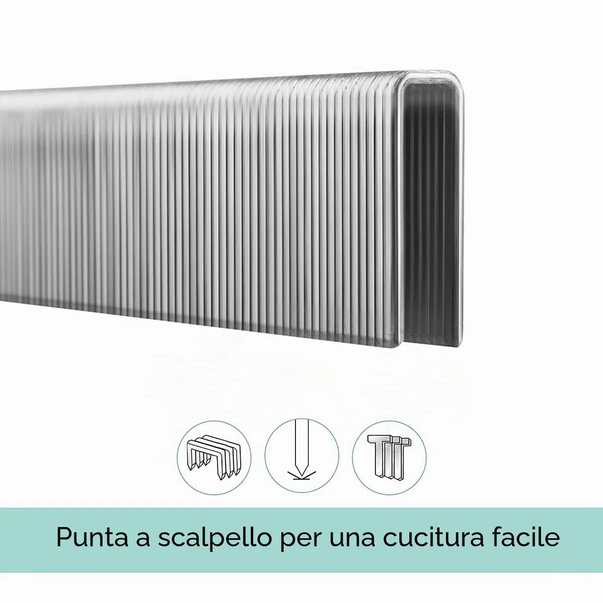 NEU MASTER Chiodi 18GA/graffette Type90 18GA, set totale di 1600 pezzi per pinzatrice NTC0040/NTC0023 chiodatrice (NTC0040/NTC0023 non inclusi)