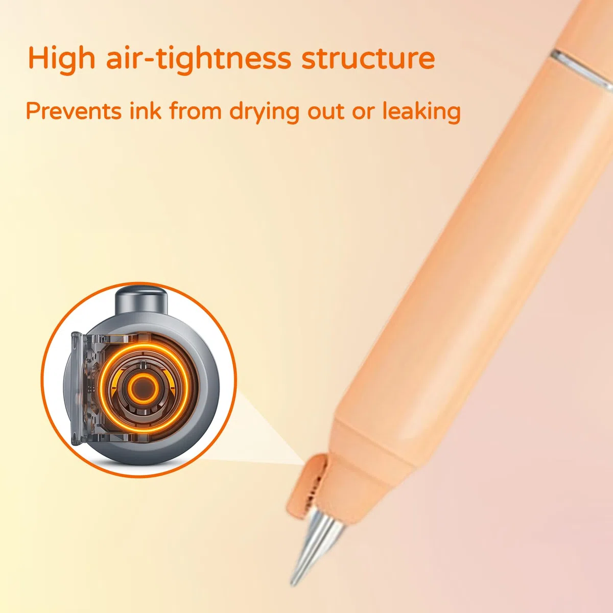 Penna Stilografica Retrattile Writech ClicTek, 1 Penna con 5 Cartucce d'Inchiostro e Scatola Portaoggetti, Ideale per Appunti e Firme