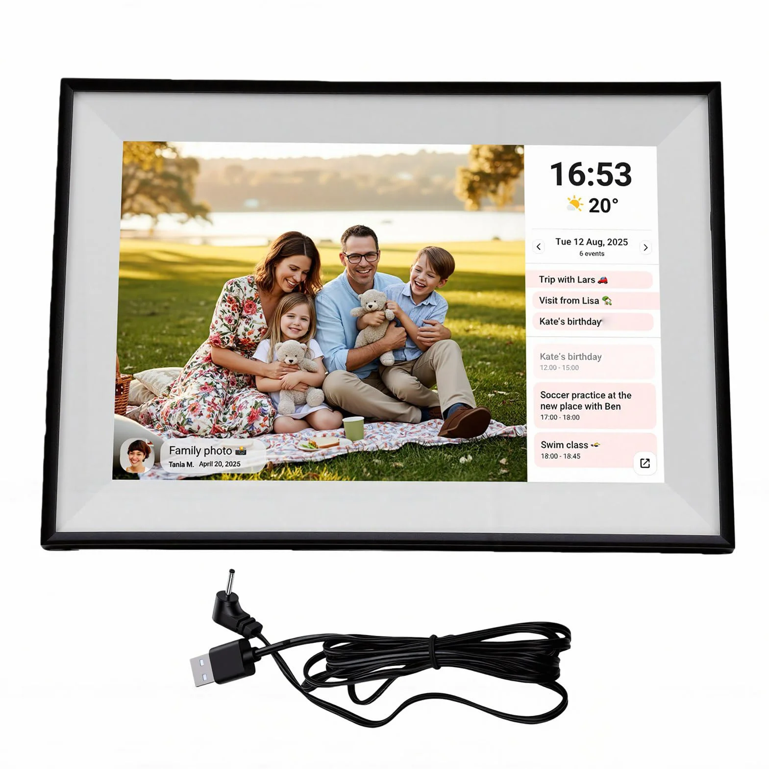 SEAFRONT Calendario Digitale Smart, Agenda Touchscreen WiFi 10,1 Pollici
