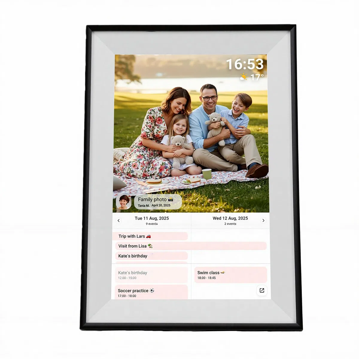 SEAFRONT Calendario Digitale Smart, Agenda Touchscreen WiFi 10,1 Pollici