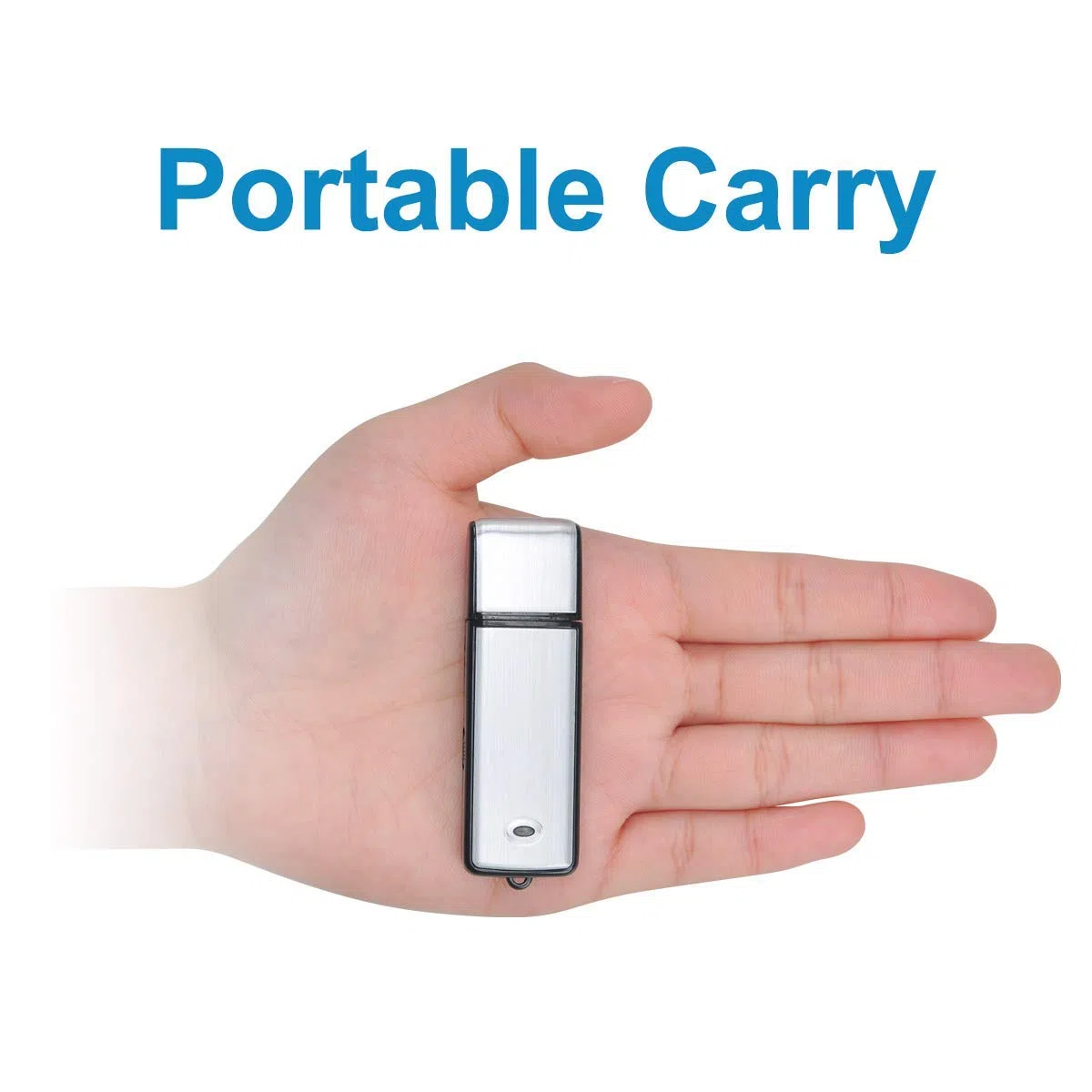 Podazz Mini registratore vocale digitale da 8/16 GB Registratore di suoni ricaricabile USB Con custodia in metallo con capacità di 90 ore per riunioni di conferenze (08 GB)