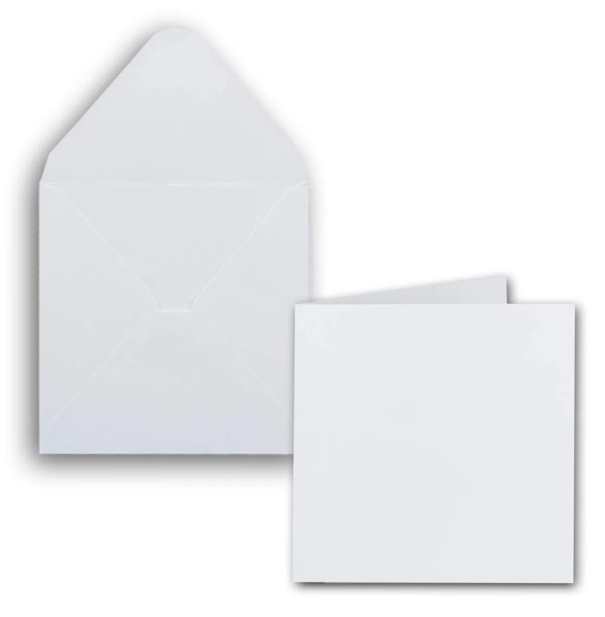 Gustav Neuser C-Line - Se di biglietti d'invito quadrati con buste, colore: bianco (lingua italiana non garantita) 1000 Stück bianco