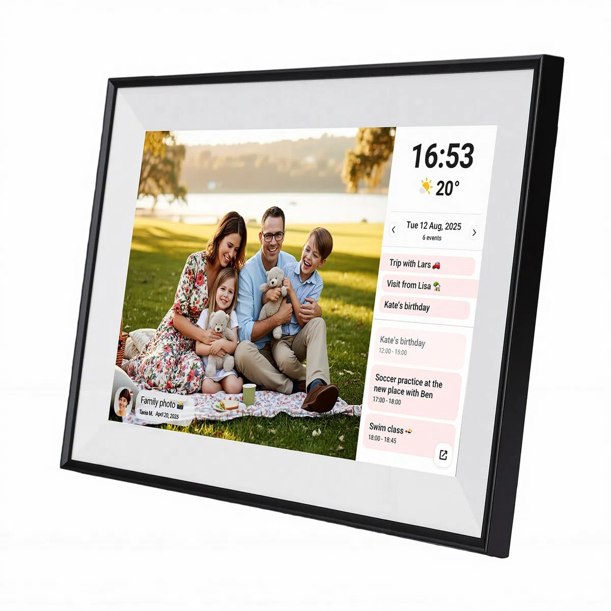 SEAFRONT Calendario Digitale Smart, Agenda Touchscreen WiFi 10,1 Pollici