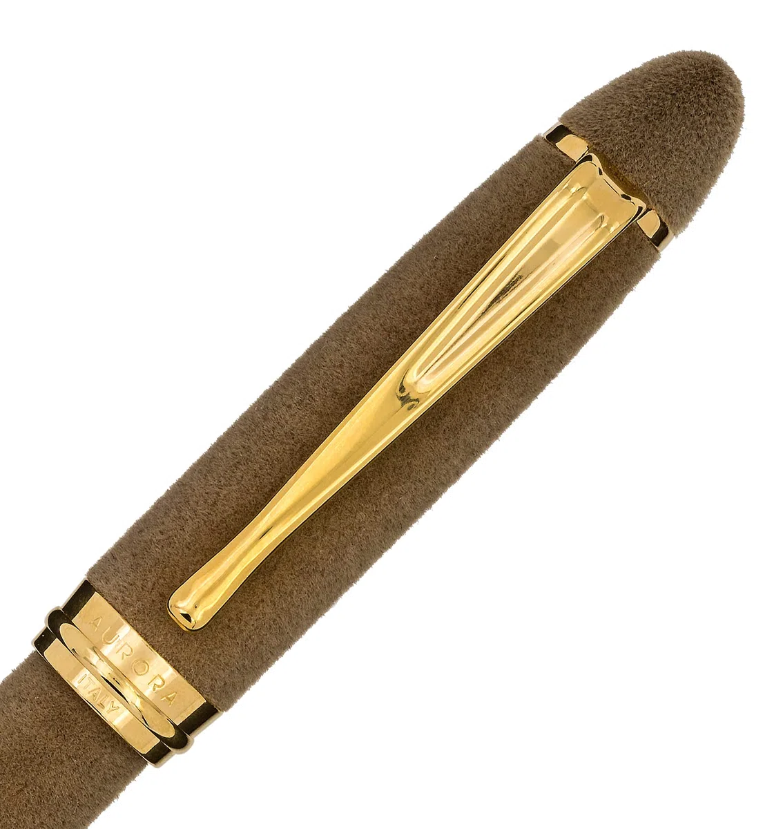 Aurora - Penna stilografica IPSILON Velvet | Pennino in velluto con guarnizioni dorate | Pennino in acciaio placcato oro di spessore M | Confezione regalo
