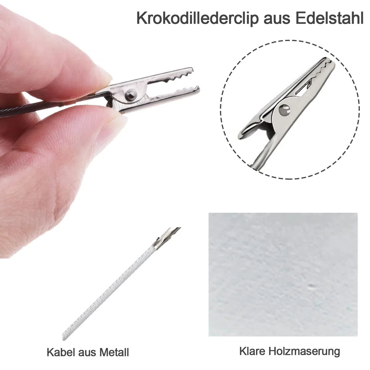 Supporto Clip Memo, 20 Pezzi Memo Clip Titolare Stand Supporto, Porta Foto con Clip, Porta Appunti/Foto Verticale Mollette, Foto Cubo, Bianco