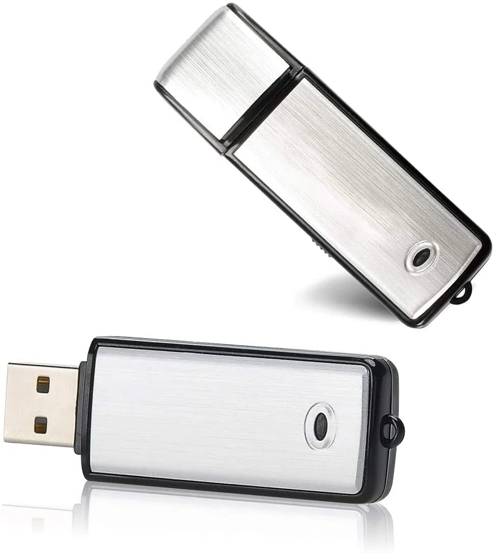 Podazz Mini registratore vocale digitale da 8/16 GB Registratore di suoni ricaricabile USB Con custodia in metallo con capacità di 90 ore per riunioni di conferenze (08 GB)