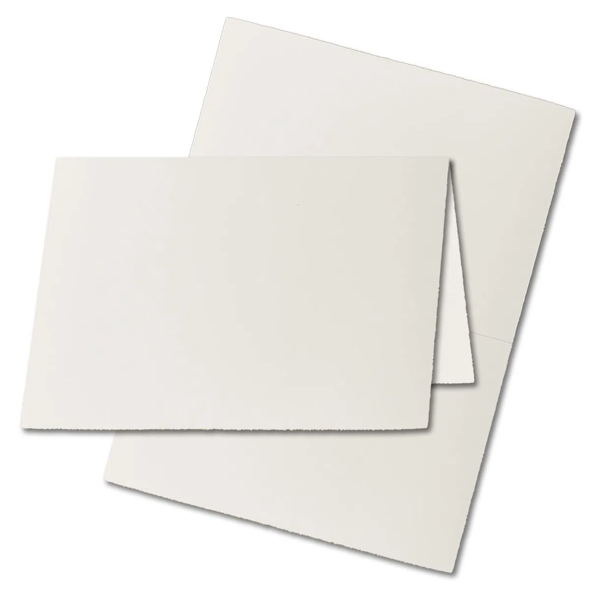 Zerkall B6 - Biglietti pieghevoli, in carta autentica, 113 x 175 mm, 225 g/m2 150 Faltkarten (hoch) Hochdoppelt Naturweiß