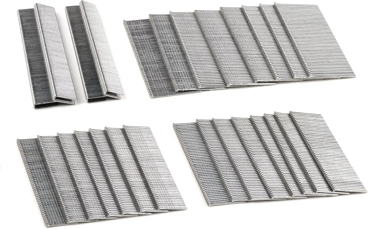 NEU MASTER Chiodi 18GA/graffette Type90 18GA, set totale di 1600 pezzi per pinzatrice NTC0040/NTC0023 chiodatrice (NTC0040/NTC0023 non inclusi)