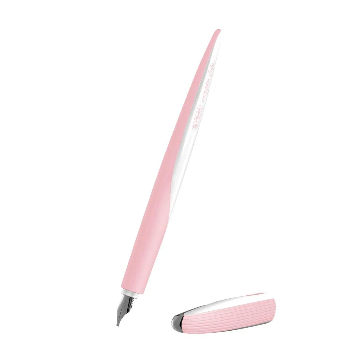 Herlitz 11360260 Calligraphy Nicewrite Set Stilografica Calligrafica My.Pen Con 3 Pennini In 3 Diverse Larghezze (0,9 – 1,4 – 1,9 Mm) E 3 Cartucce Per Conf. In 3 Diversi Colori; Fusto Color Rose.