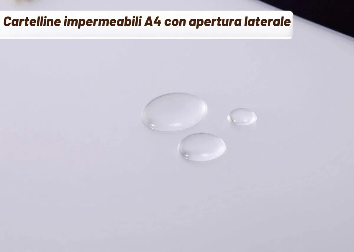 Cartelline A4 Trasparenti a L Formato, confezione da 30, 180 micron, Cartelle di File Documenti A4 in Polipropilene per Scuola, ufficio, Copertina per Fogli di Protezione -Trasparente