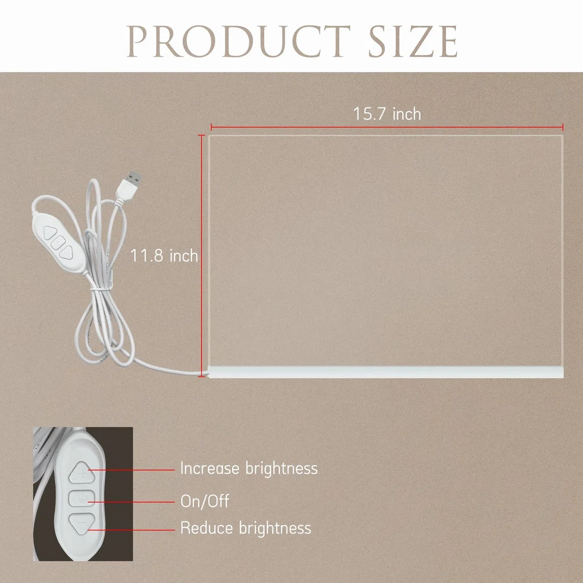 Lavagna cancellabile a secco in acrilico con supporto luminoso, 30 x 40 CM lavagna luminosa per appunti, pennarello a 7 colori, memo per menu, disegno, luce calda a LED per casa, scuola,