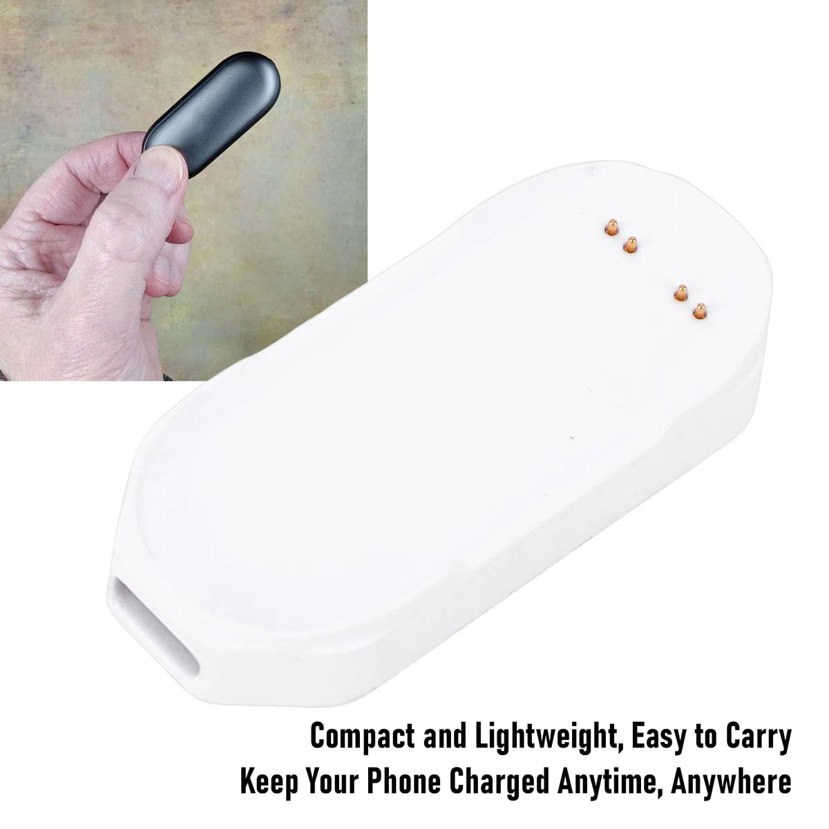 Base di Ricarica per PLAUD Notepin S AI Registratore Vocale Stazione di Ricarica Dock di Rapida con Interfaccia Sonda per Viaggi in Ufficio a Casa (WHITE)