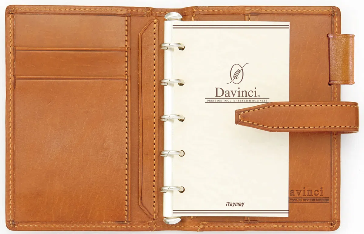 Raymay Fujii DPM3034B Da Vinci Loroma Classic Mini 5 Organizzatore Personale, Nero