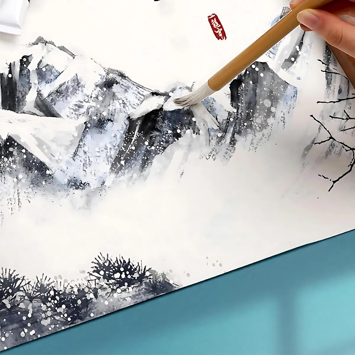 10pcs-Set Pennello Per Calligrafia Cinese, Kanji Giapponese Sumi Pennello Da Disegno, Per Scrivere i Caratteri Cinesi, Adatto Per Inchiostro e Pittura Ad Acquerello