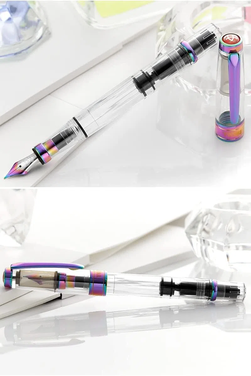 TWSBI TW100762 Diamond 580 Iris Penna Stilografica, Tipo Inalazione, Punta Fine F